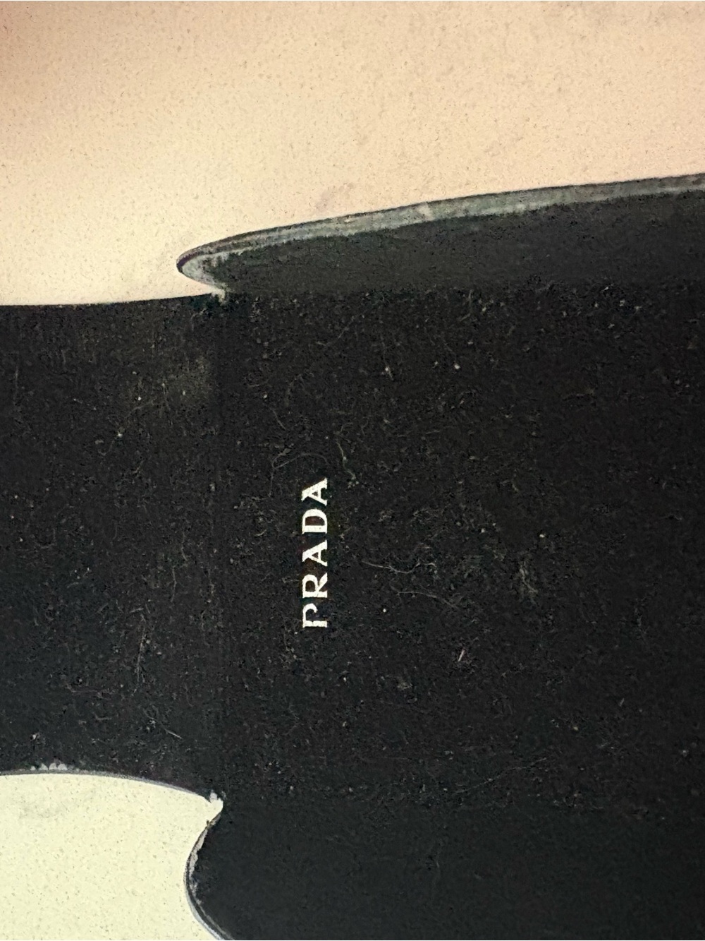 Prada White Cat Eye Sunglasses with Dark Lenses - Picture 5 of 7